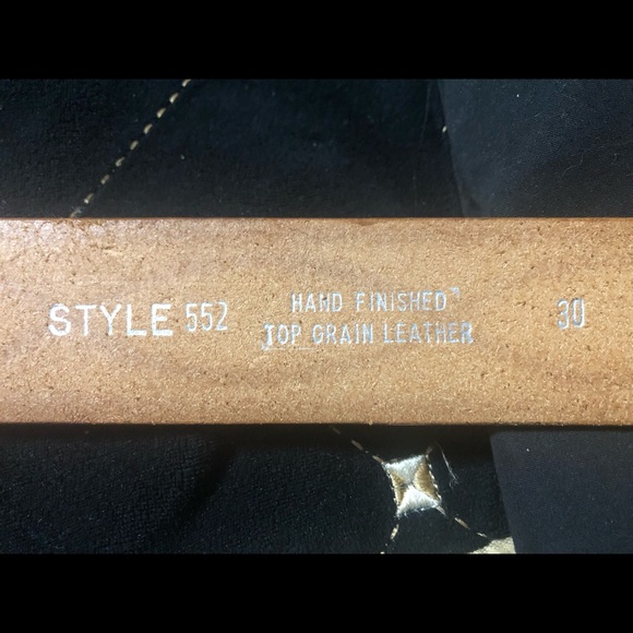 Vintage Western cowhide leather belt 30 - Picture 5 of 6